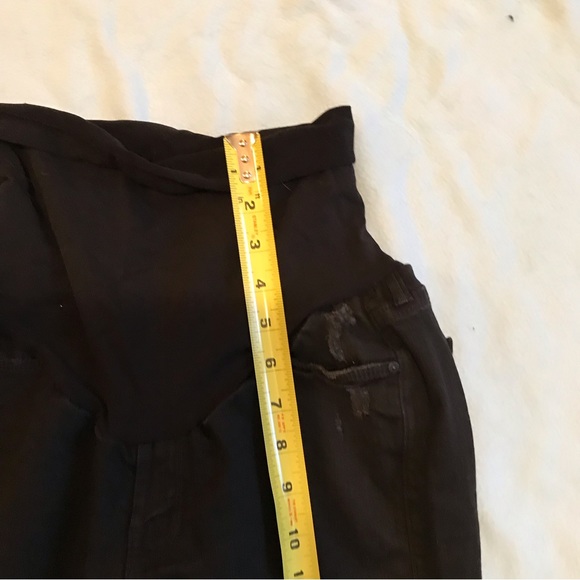 Mother Maternity Distressed Black Jeans Size 30/ 10 - Picture 8 of 9